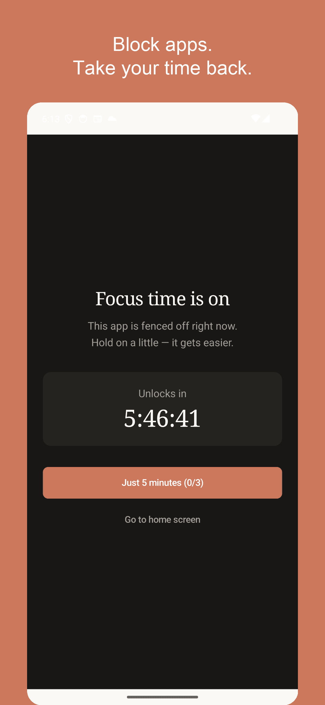 FocusFence blocking screen