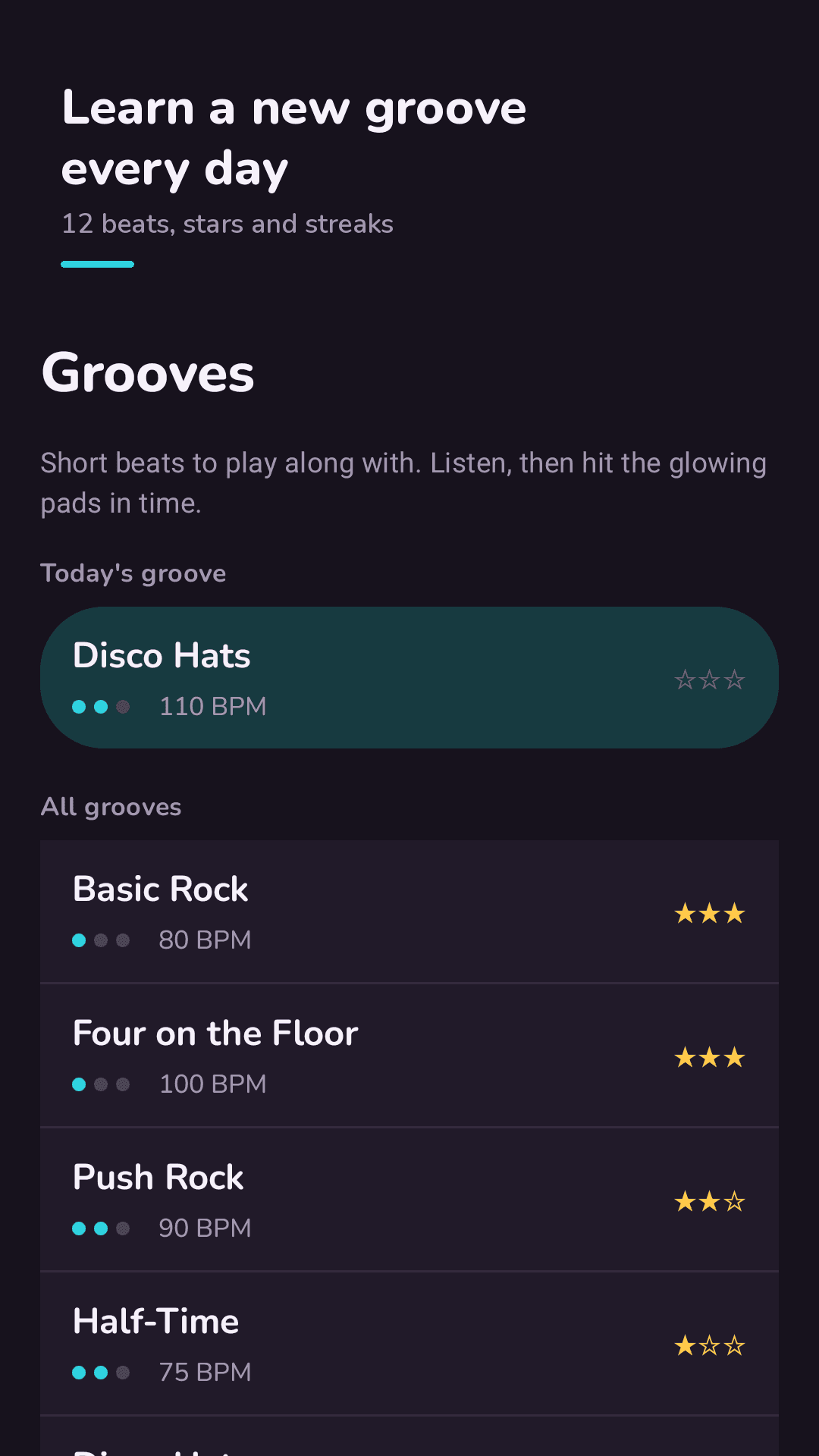 A new groove every day
