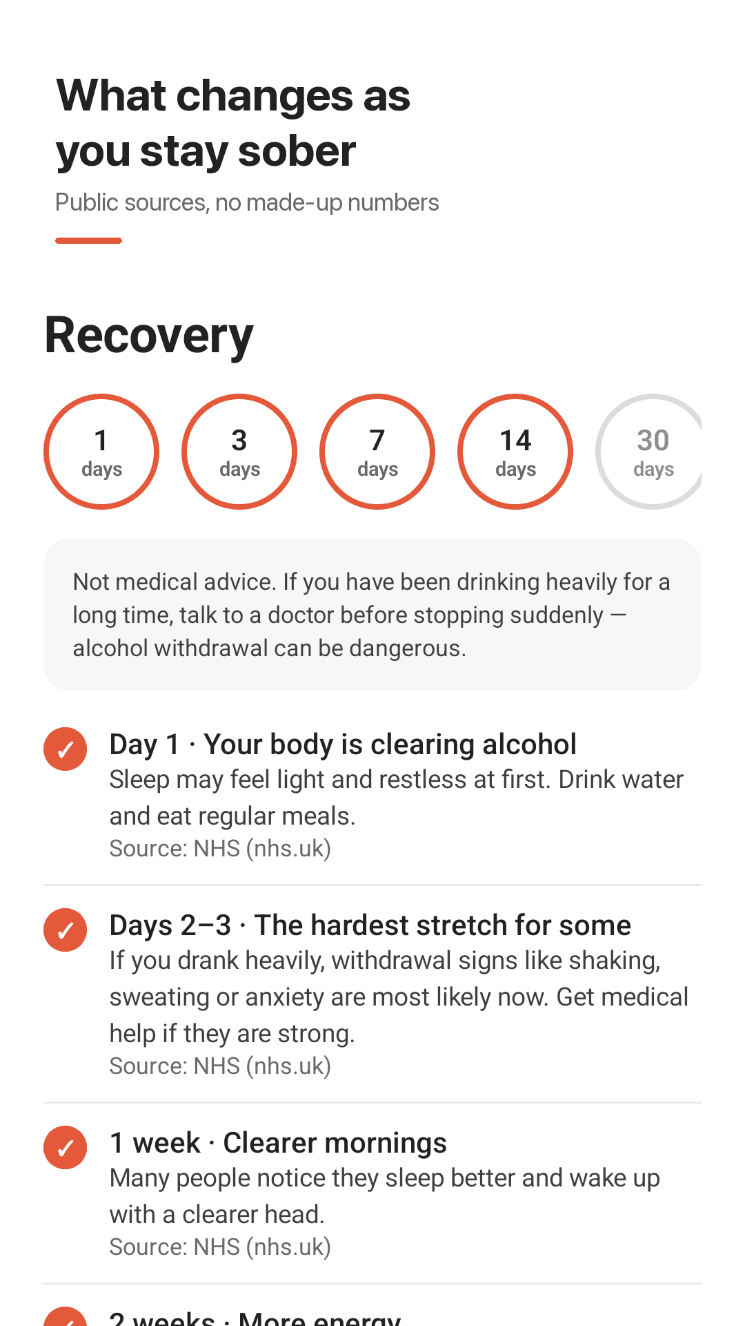 What can change as you stay sober