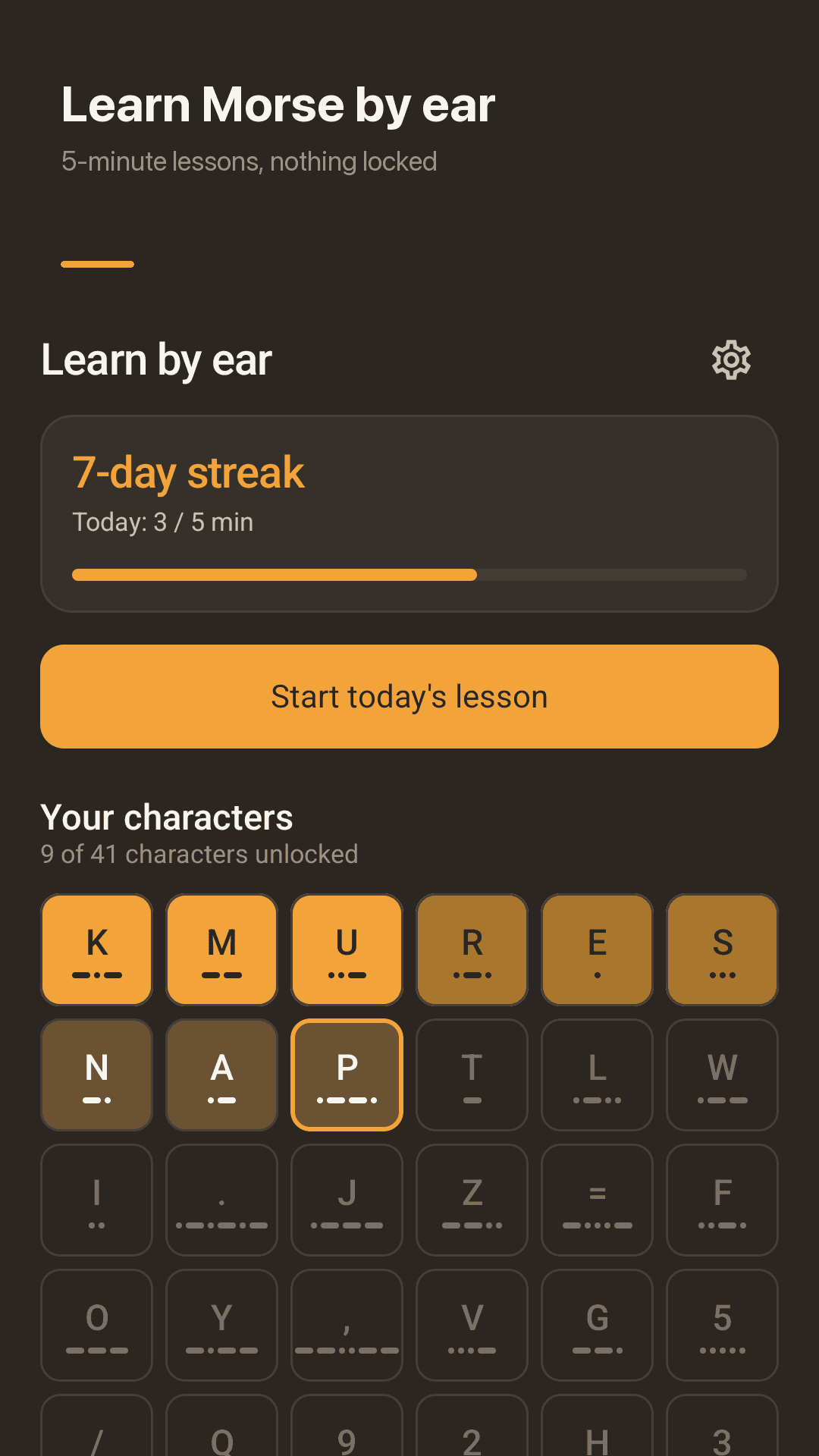 Learn Morse by ear
