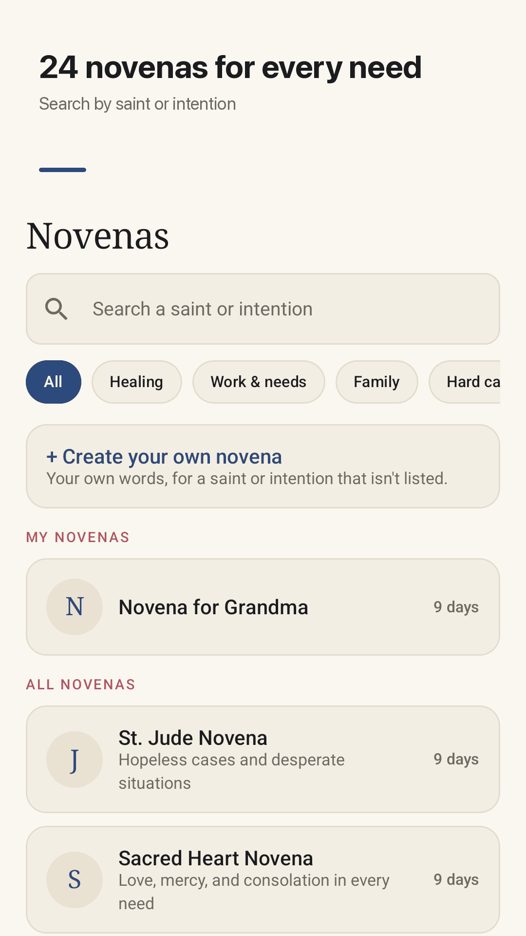 24 novenas for every need