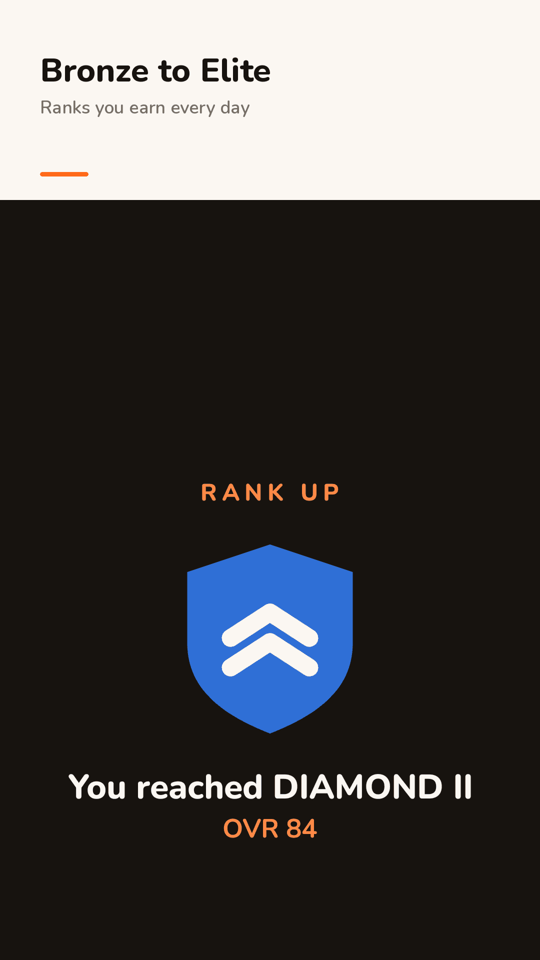 Rank up from Bronze to Elite