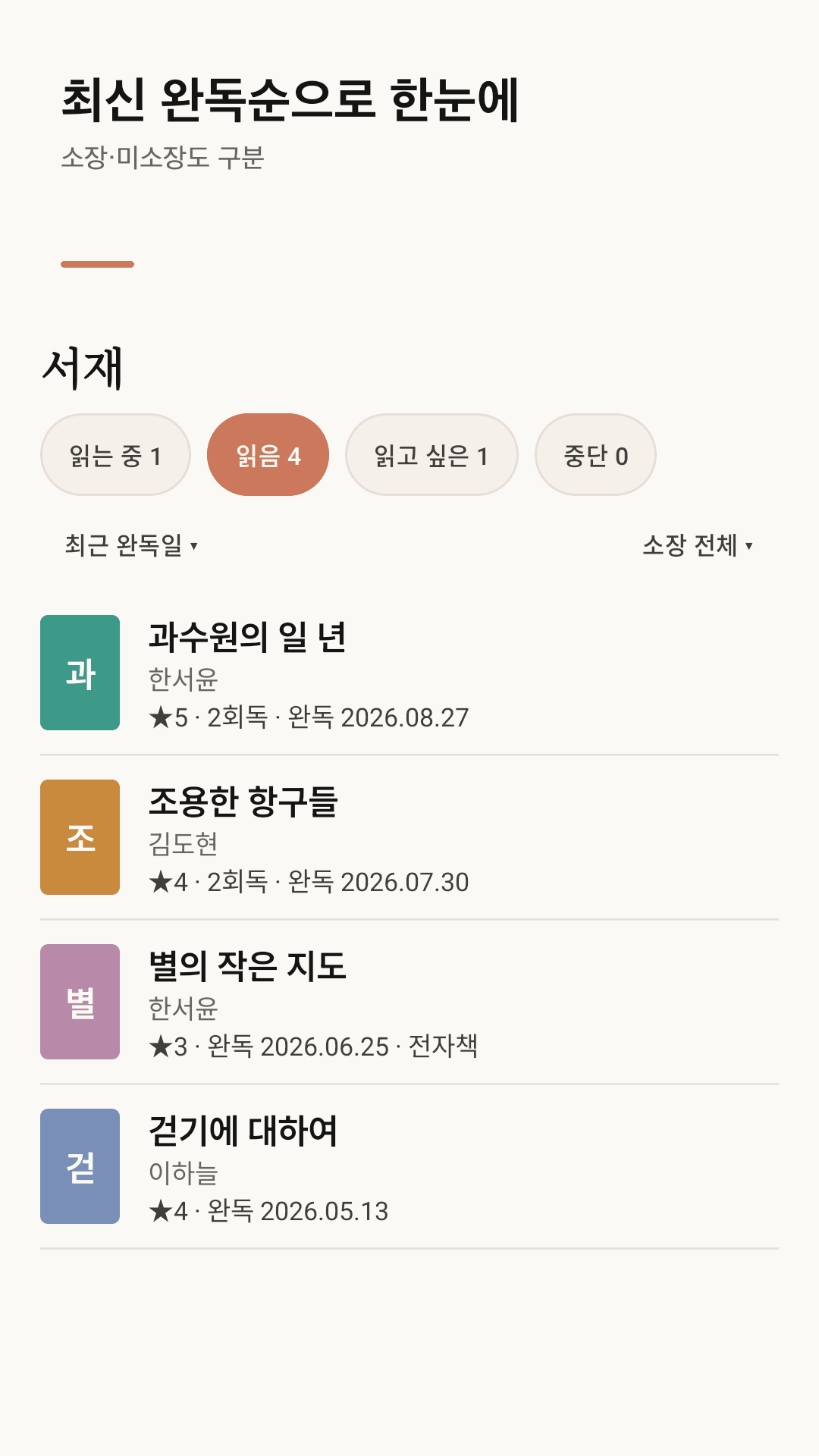 쪽수 또는 %로 진도