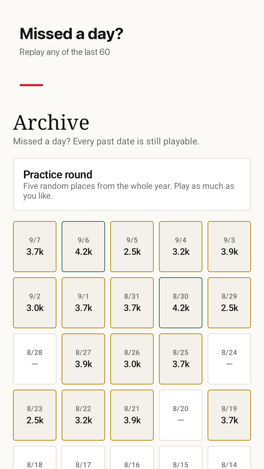 Distance, score and the story