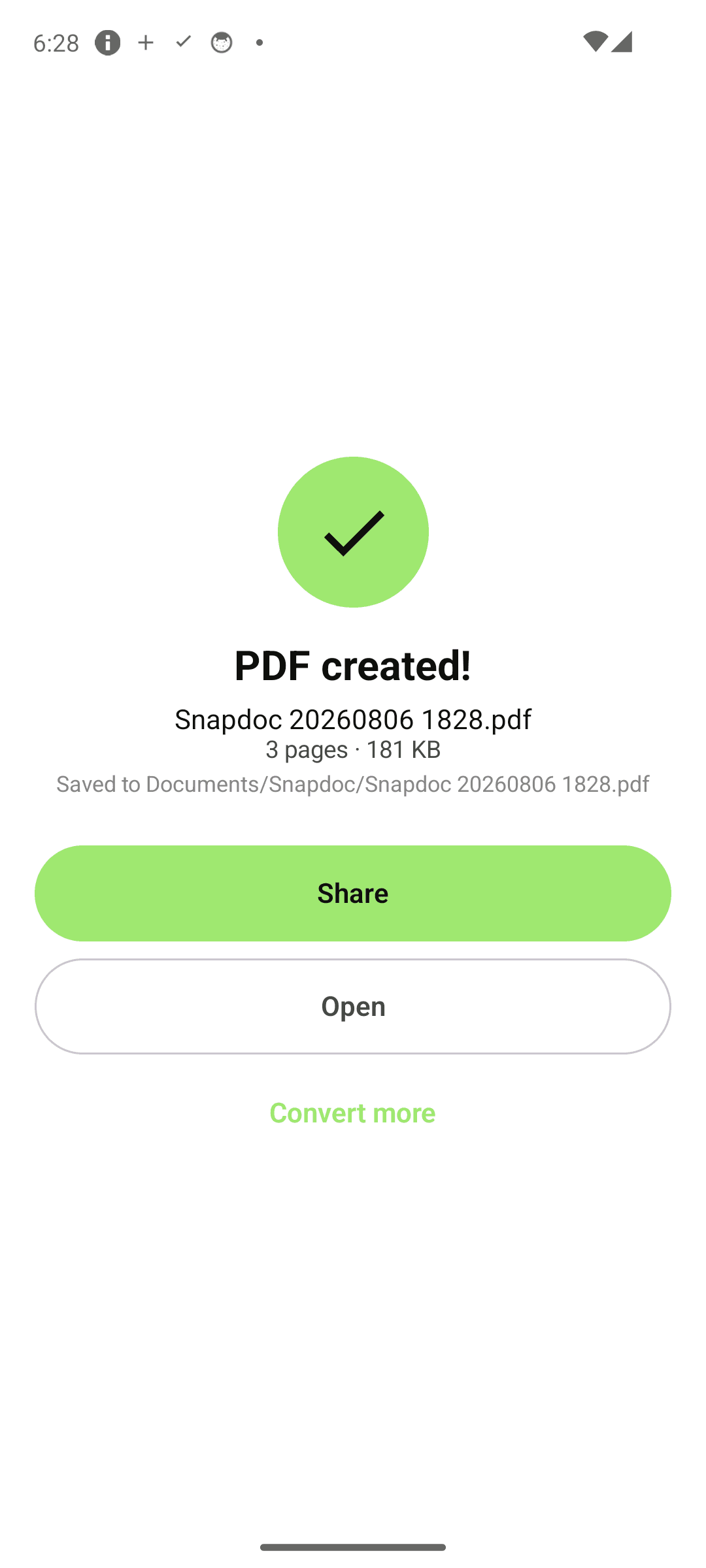 Done — with the saved location