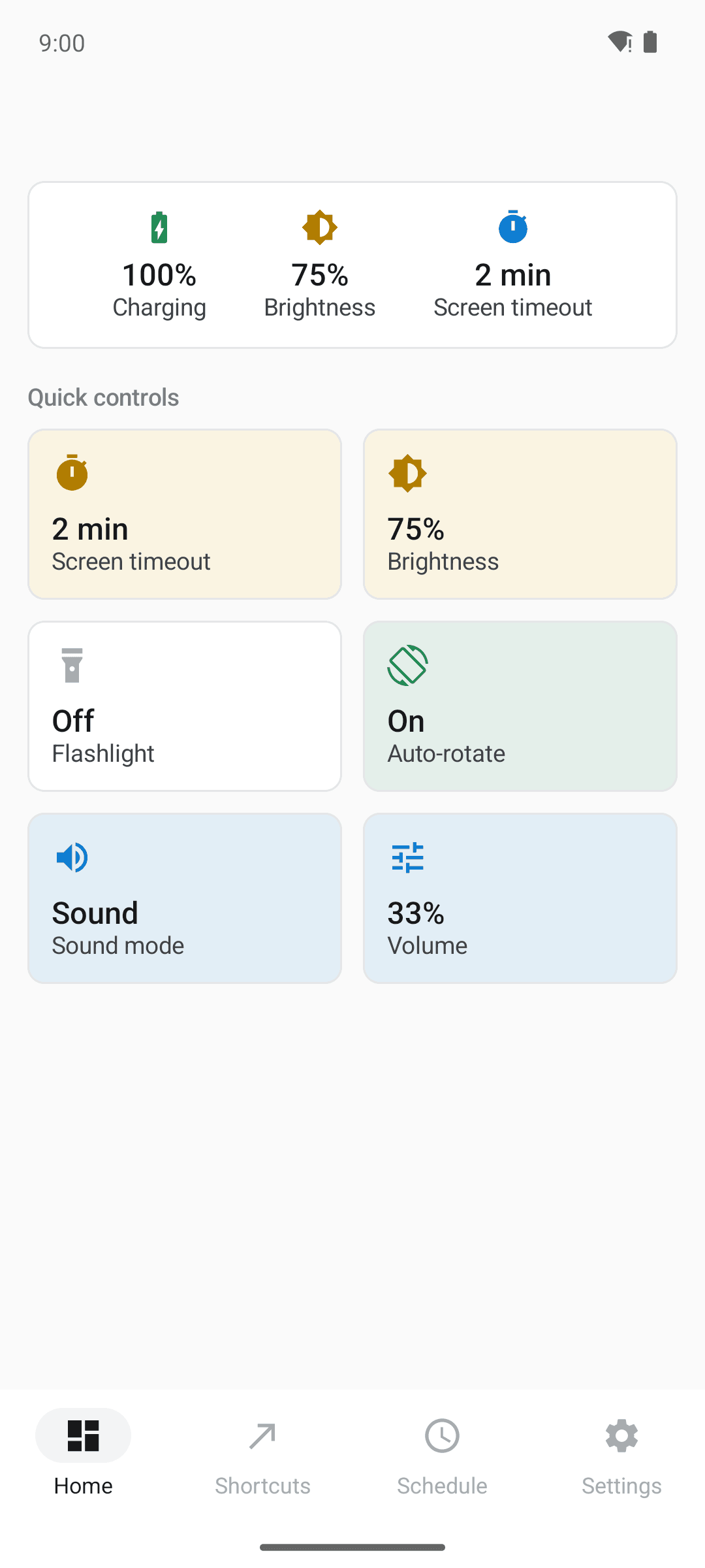 Your favorite settings on one screen