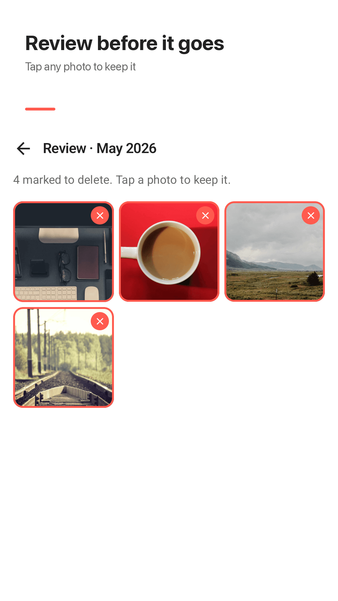 Review before anything moves
