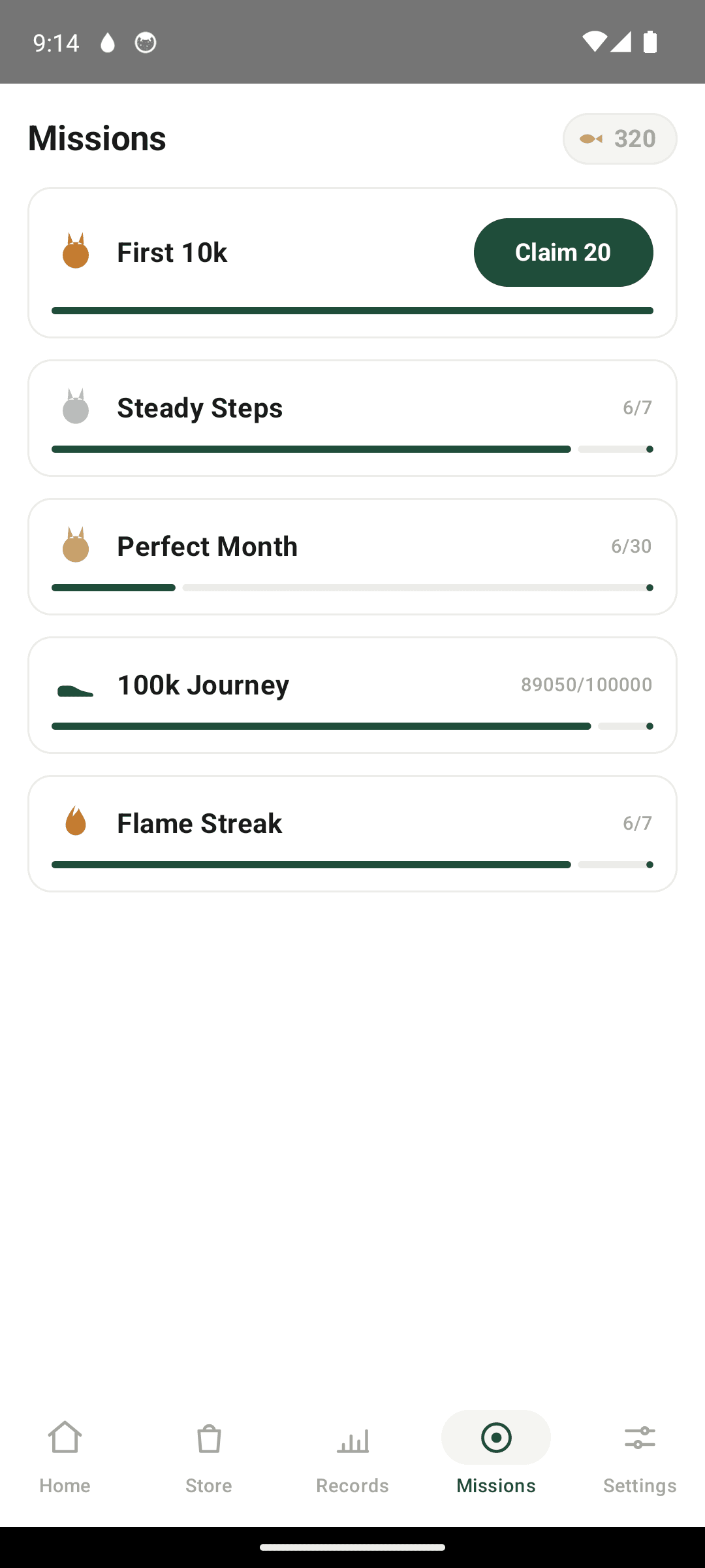 Complete missions for rewards